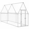 Chicken Cage Silver 157.5"x39.4"x74.8" Galvanized Steel