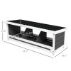 PawHut Wood Nesting Boxes Chicken Coop Accessories for Up to 3 Chickens, with Asphalt Roof, Gray