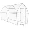 Chicken Cage Silver 157.5"x41.3"x71.7" Galvanized Steel