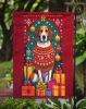 English Foxhound Holiday Christmas Garden Flag Mailbox Flag Decorative Yard Flag Banner Outside Patio Artwork Yard Flower Beds, Garden Size