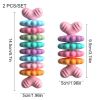 2pcs Pet Toy Dog Chew Bone with Multi-color, Durable, and Teething-resistant Design for Gnawing and Dental Care