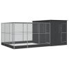 Aviary with Extension Silver 195.7"x119.3"x85" Steel
