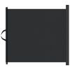 Retractable Pet Gate Black 32.5"x49.2"