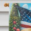 All American Saint Bernard House Flag Large Porch Sleeve Pole Decorative Outside Yard Banner Artwork Wall Hanging, Polyester, House Size, Multicolor