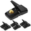 6 Pack Mouse Traps Reusable Rat Trap Mice Snap Trap Effective Mouse Catcher Quick 'N Vole Effective Mice Control with Unique Jaw Design That Captures