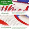 Combo Pack Garden Flag Stand Black 36x 16 in & Garden Flag 12x18 in Patriotic Decoration God Bless America USA Flag Accent Double-Sided Blockout Fabri