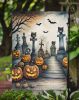 Cat Cemetery Spooky Halloween Garden Flag Mailbox Flag Decorative Yard Flag Banner Outside Patio Artwork Yard Flower Beds, Garden Size, Multicolor