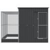 Aviary with Extension Silver 114.2"x119.3"x85" Steel