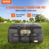 the Cat Carrier with Wheels, Rolling Pet Carrier with Telescopic Handle and Shoulder Strap, Dog Carrier with Wheels for Pets under 35 lbs