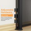 2-Pack Retractable Baby Gate, Mesh Dog Gate for Doorways, Extends up to 55" Wide, 33" Tall Child Safety Gate for Doorways, Indoor & Outdoors, Stairs