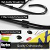 Combo Pack Garden Flag Stand Black 36x16 Inch & Garden Flag Easter Greetings with White Bunny Eggs 12x18 Inch