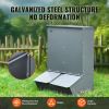 Hog Feeder 3.7 Bushel Metal Double Door Pig Feeder Feeding up to 8 Hogs