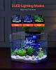 3.5 Gallon Fish Tank Aquarium Smart Arch Clear GPPS 3 Color Self Cleaning