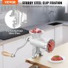 Manual Meat Grinder, Heavy Duty Cast Iron Hand Meat Grinder with Steel Table Clamp, Meat Mincer Sausage Maker with 1 Cutting Blade