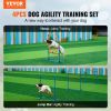 Dog Agility Training Equipment 4 PCS Set Hurdles and Jump Ring Obstacle