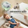 75L Self Cleaning Cat Litter Box with Odor Removal APP Control Sensor Gray