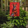 Fawn Boxer Cropped Ears Holiday Christmas Garden Flag Mailbox Flag Decorative Yard Flag Banner Outside Patio Artwork Yard Flower Beds, Garden Size