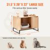 A Cat Litter Box Enclosure Hidden Litter Box Furniture 31.5"L x 20"W x 22"H