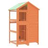 Bird House Brown 38.2"x31.9"x59.8" Solid Wood Pine