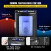 Black Reptile Incubator 25L Scientific Lab Incubator Digital Incubator Cooling and Heating 5-60°C Reptile Egg Incubator 12V/110V Work for Small