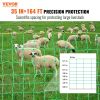 Electric Fence Netting, 35" H x 164' L, PE Net Fencing with Posts & Double-Spiked Stakes, Utility Portable Mesh for Goats, Sheep, Lambs, Deer