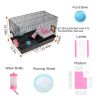 2-Tier Hamster Cage Small Animal Critter House Habitat Cage Hamster Playpen