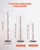 Pet Hair Removal Broom 58.46 in Adjustable Long Handle Pet Hair Rubber Broom