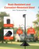 92 Inch Bird Feeding Station 4 Hook Wild Bird Feeder Stand Pole