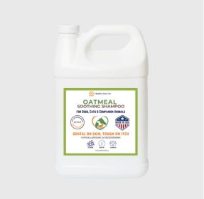 Healthy Paw Life - Oatmeal Soothing Shampoo – 1 Gallon Professional Hypoallergenic & Moisturizing Formula | Made in USA