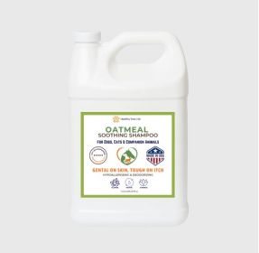 Healthy Paw Life - Oatmeal Soothing Shampoo – 1 Gallon Professional Hypoallergenic & Moisturizing Formula | Made in the USA