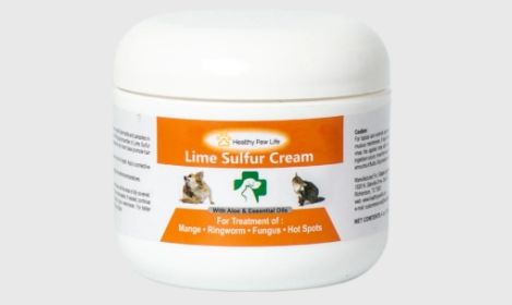 Healthy Paw Life - Lime Sulfur Pet Skin Cream – 4 oz Targeted Relief for Mange, Ringworm, & Itchy Skin | Made in USA