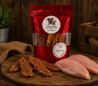 Roscoe & Stella’s - Chicken Jerky Snack, Handcrafted Organic Training Snacks | Made in the USA