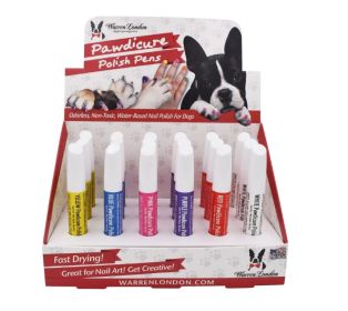 Warren London - Cardboard Dog Nail Polish Pen Counter Display with 18 Pens | Made in the USA