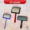 Warren London - FurBreeze Pro Max Slicker Brush | Large 4"x3" Dog Grooming Tool | Made in the USA