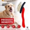 Warren London - FurBreeze Pro Max Slicker Brush | Large 4"x3" Dog Grooming Tool | Made in the USA