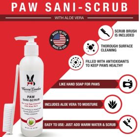 Warren London - Sani-Scrub Dog Paw Cleanser With Brush | Deep Cleaning Sanitizer | Made in USA