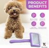 Warren London - Precision Pro Slicker Brush | Medium 3.5"x2" Grooming Tool | Made in the USA