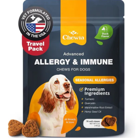 Dog Allergy Relief Chews Itch Relief for Dogs Anti Itch Dog Allergy Chews US Formulated Dog Itching Skin Relief with Salmon Oil Immune Health Seasonal (Option: 1pcs)