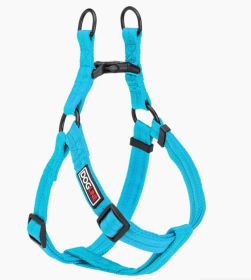 Fidos Lair | Dogline - Essential Nylon Step-In Harness – 3/4" x 18-25" Adjustable Soft-Edge Design (Option: Dogline Blue M)