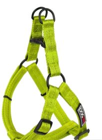 Fidos Lair | Dogline - Flat Nylon Step In Harness (3/8" Wide | Adjusts 11" – 16") (Option: Green XS)
