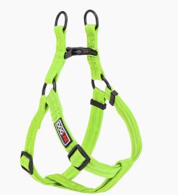Fidos Lair | Dogline - Essential Nylon Step-In Harness – 3/4" x 18-25" Adjustable Soft-Edge Design (Option: Green M)