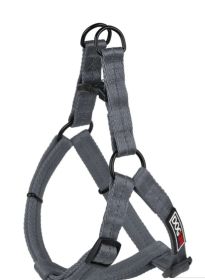 Fidos Lair | Dogline - Flat Nylon Step In Harness (3/8" Wide | Adjusts 11" – 16") (Option: Gray XS)
