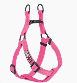 Fidos Lair | Dogline - Essential Nylon Step-In Harness – 3/4" x 18-25" Adjustable Soft-Edge Design (Option: Pink M)