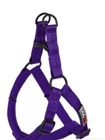 Fidos Lair | Dogline - Flat Nylon Step In Harness (5/8" Wide | Adjusts 14" – 21") (Option: Purple S)