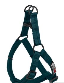 Fidos Lair | Dogline - Flat Nylon Step In Harness (5/8" Wide | Adjusts 14" – 21") (Option: Dark Teal S)