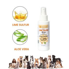 Healthy Paw Life - Lime Sulfur Pet Skin Spray – Professional Strength Relief for Mange & Fungal Infections (bottle size: 4oz)