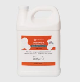 Healthy Paw Life - Sulfur, Salicylic Acid & Oatmeal Medicated Dog Shampoo – 8 fl oz Relief for Scaling & Itching (bottle size: 1gal)