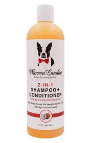 Warren London 2-in-1 Dog Shampoo + Conditioner - Coconut Scented (Option: 17 oz)