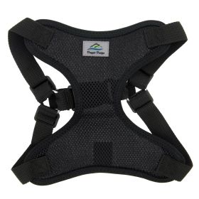 Wrap and Snap Choke Free Dog Harness by Doggie Design (Color: black, size: X-Small)