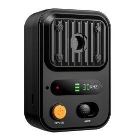 Black-Green Color Options -- 1Pc Ultrasonic Anti-Barking Device Rechargeable Auto Dog Bark Control Deterrent Box Training Device IPX4 Waterproof With (Color: black)